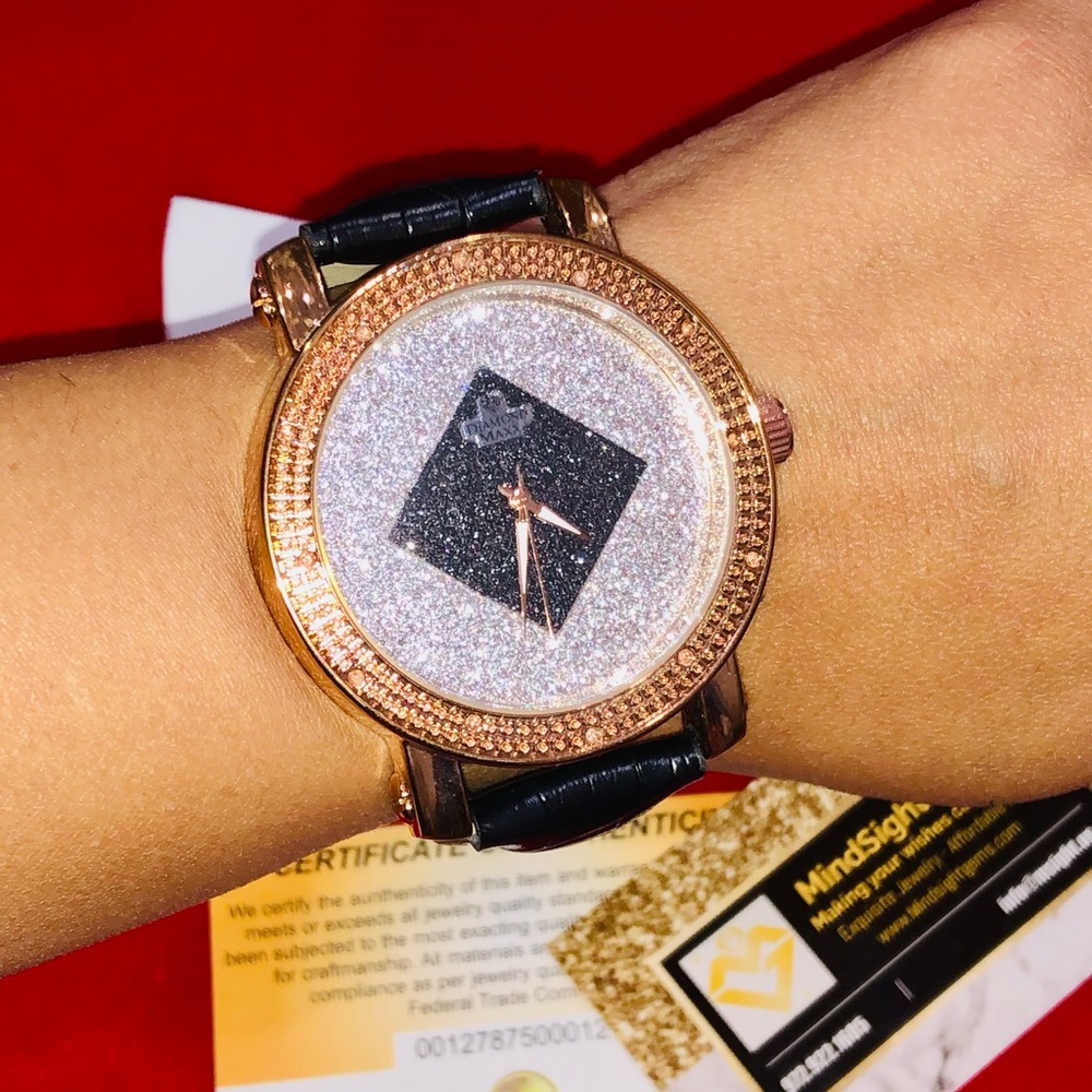 Real diamond watch for men, not CZ not lab made, custom made natural diamond HOT - Picture 5 of 6